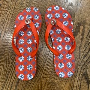 Tory Burch Red Flip Flops